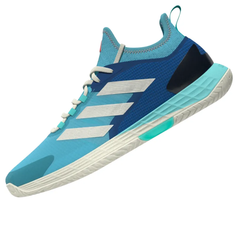 Adidas Adizero Ubersonic 4.1  Men Tennis Shoes - Turquoise / Light Aqua / Off White