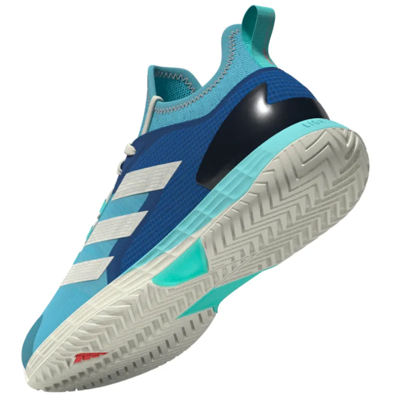 Adidas Adizero Ubersonic 4.1  Men Tennis Shoes - Turquoise / Light Aqua / Off White