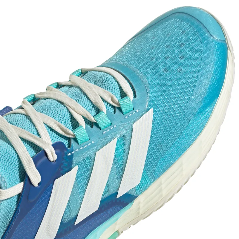 Adidas Adizero Ubersonic 4.1  Men Tennis Shoes - Turquoise / Light Aqua / Off White