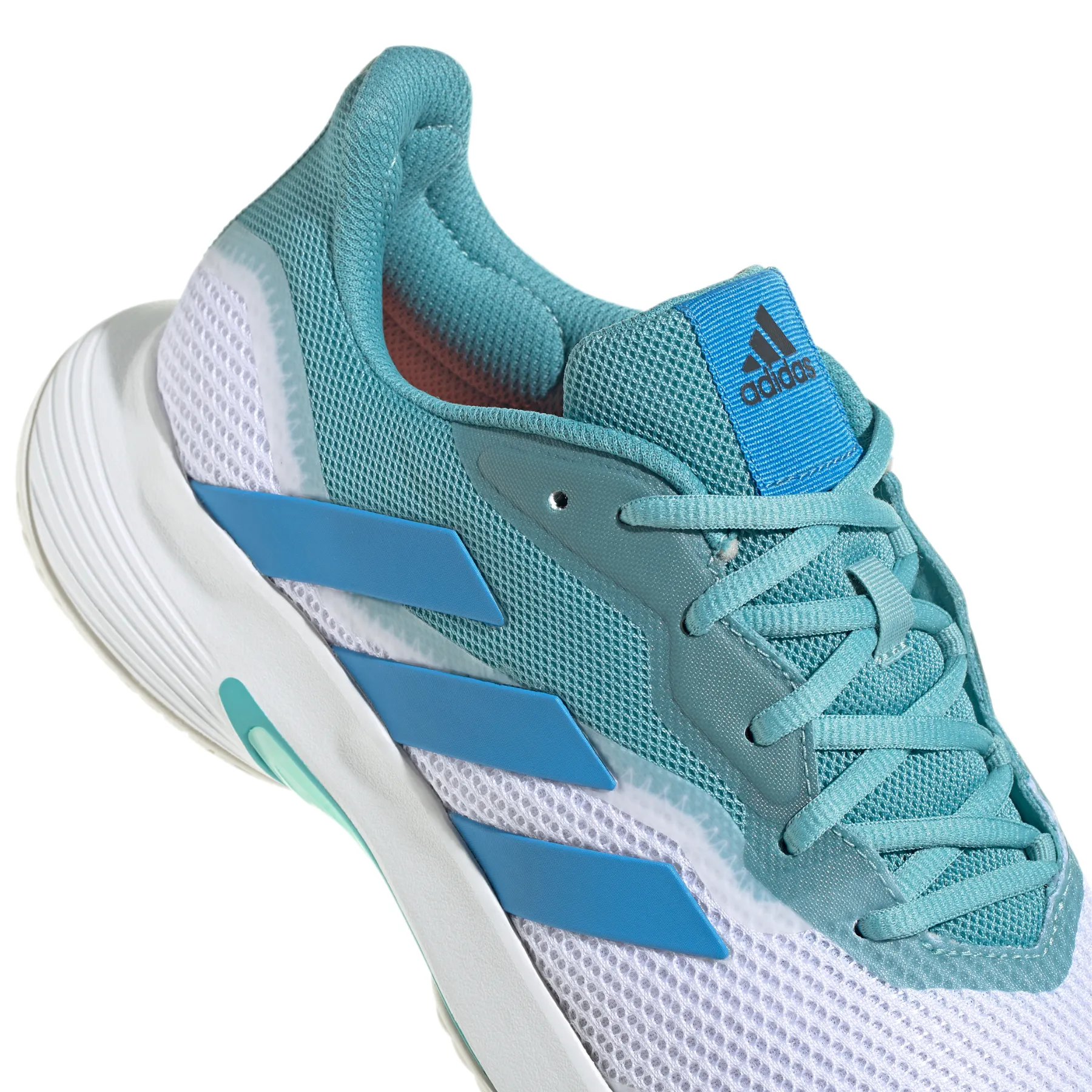 Adidas Court Jam Control Men Tennis Shoes - Mint Ton/Pulse Blue/Cloud White