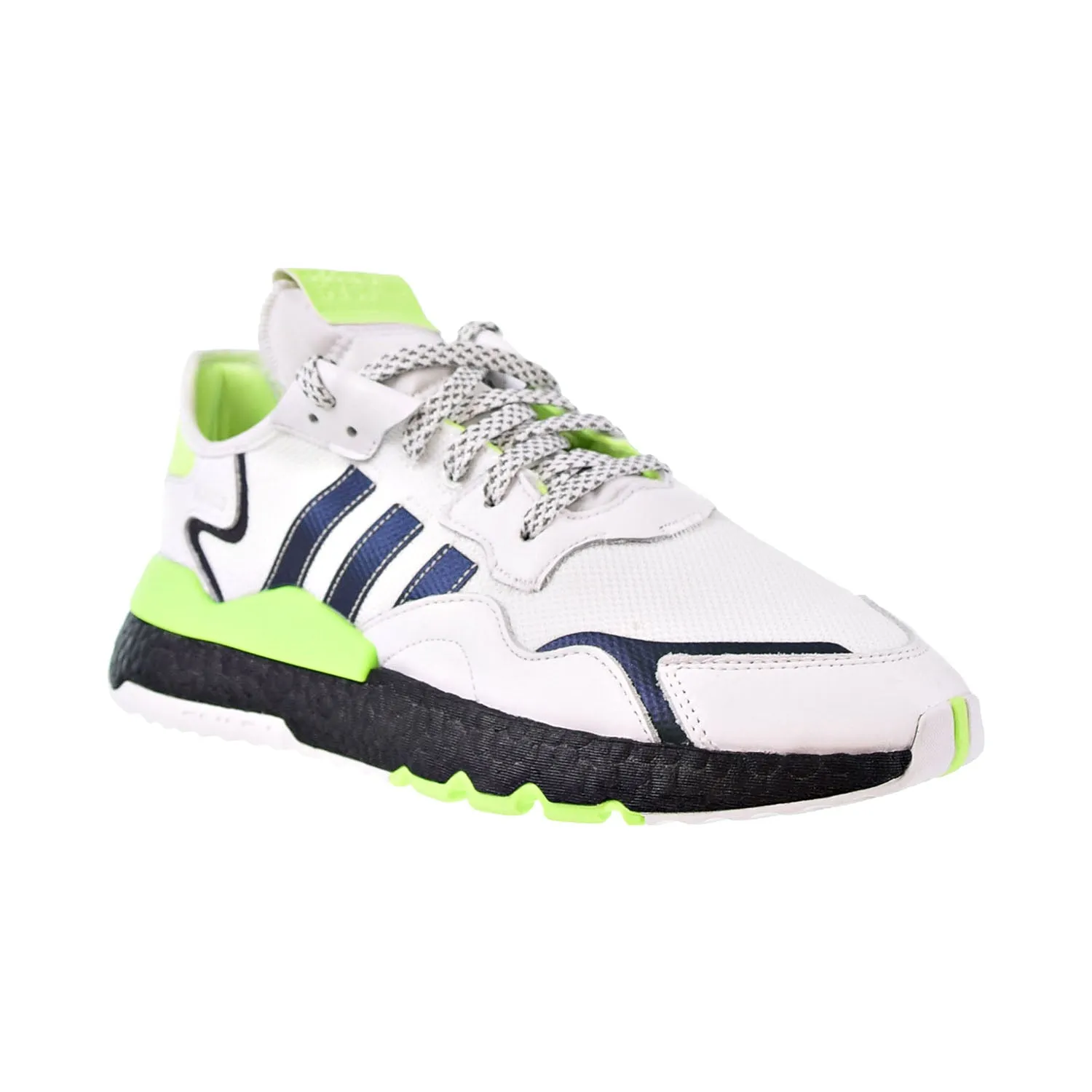 Adidas Nite Jogger Men's Shoes White-Black-Signal Green