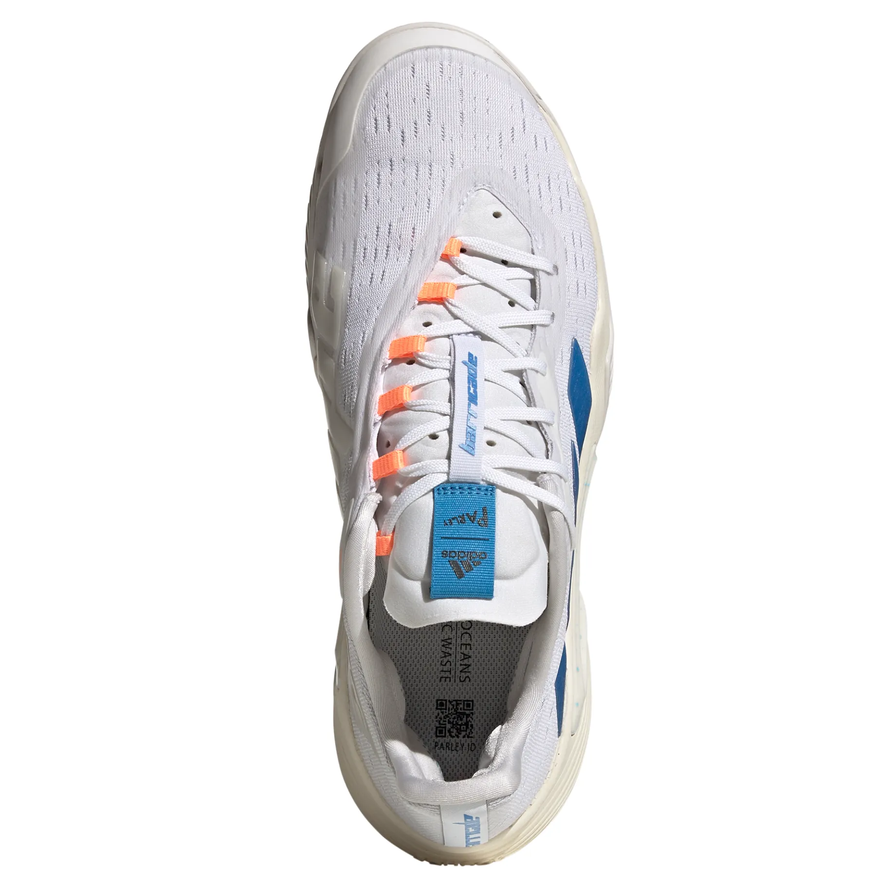 Adidas Performance Barricade  Men Tennis Shoes - Cloud White/Pulse Blue/Mint Ton