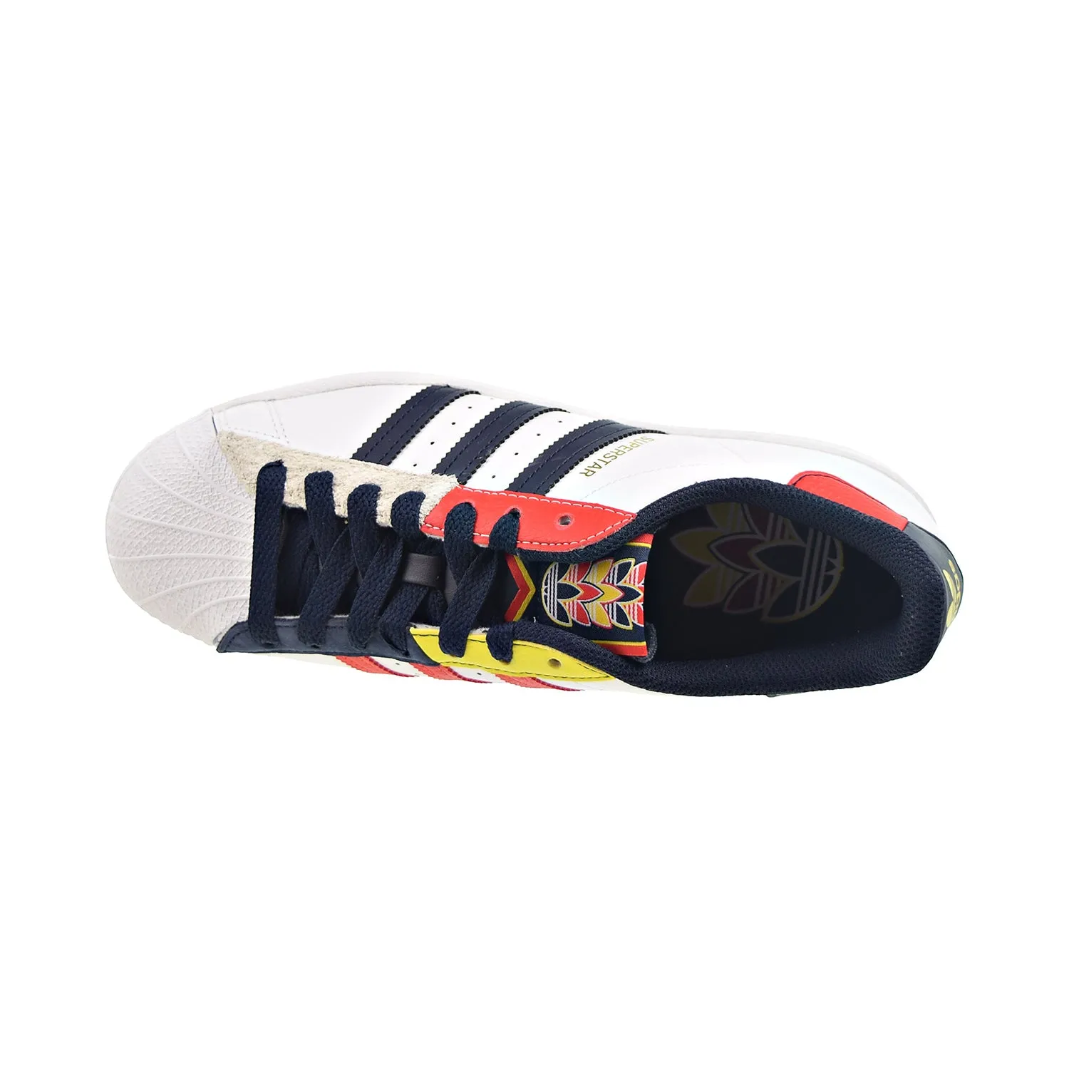 Adidas Superstar Men's Shoes Cloud White-Legend Ink-Red