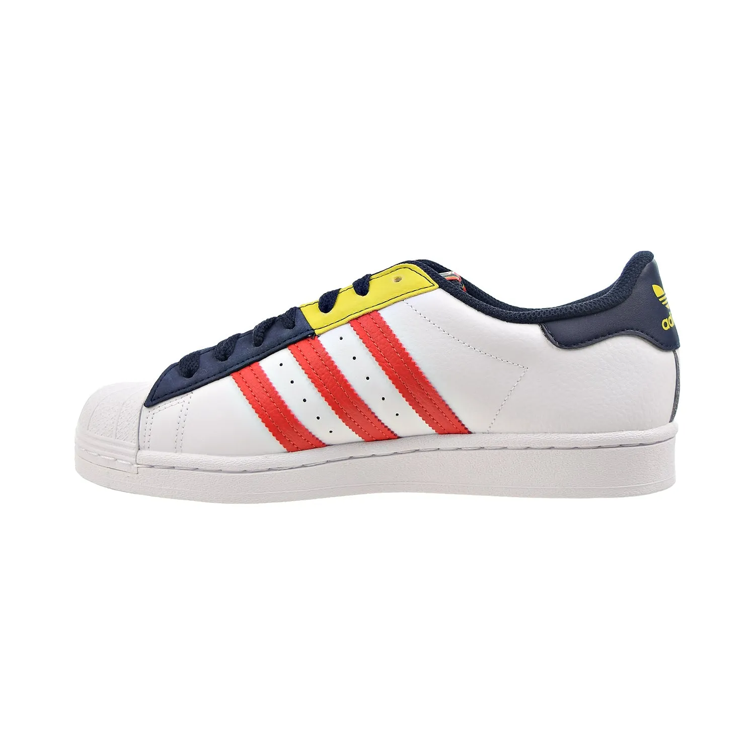 Adidas Superstar Men's Shoes Cloud White-Legend Ink-Red