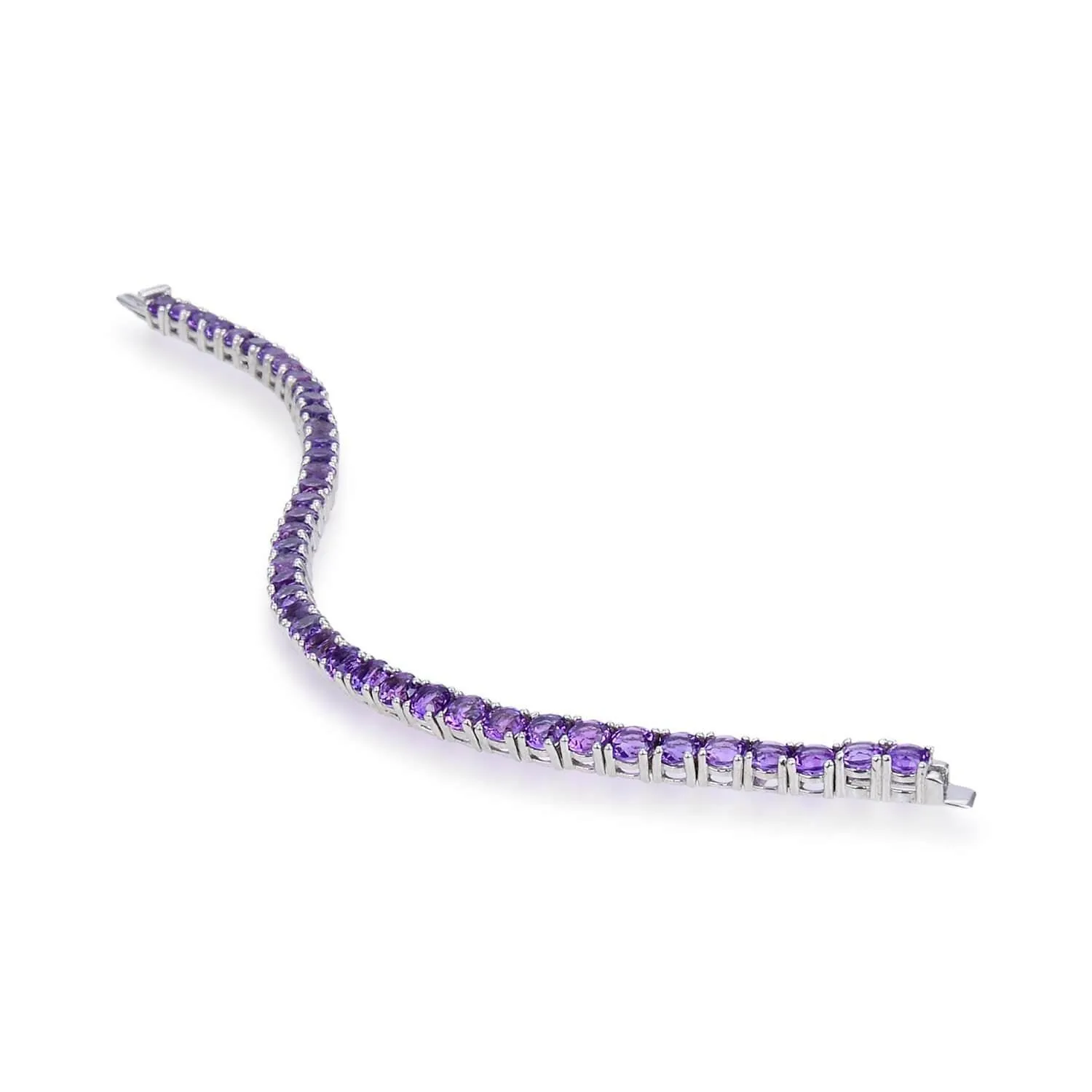 Amethyst Round Tennis Bracelet