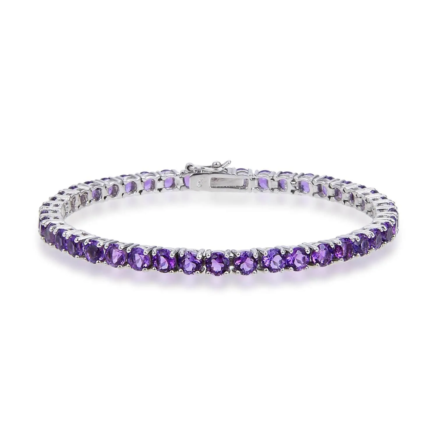 Amethyst Round Tennis Bracelet