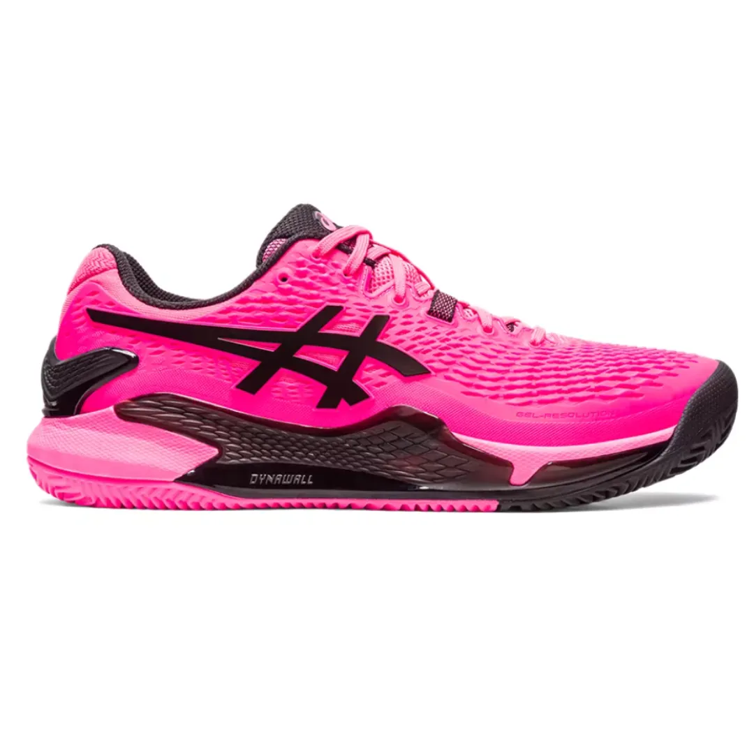 Asics Gel Resolution 9 Clay Men Tennis Shoes - Hot Pink/Black