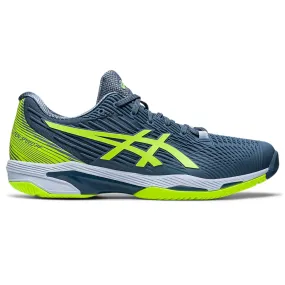 Asics Men Shoes Solution Speed FF 2 Tennis Shoes - Steel Blue/Hazard Green