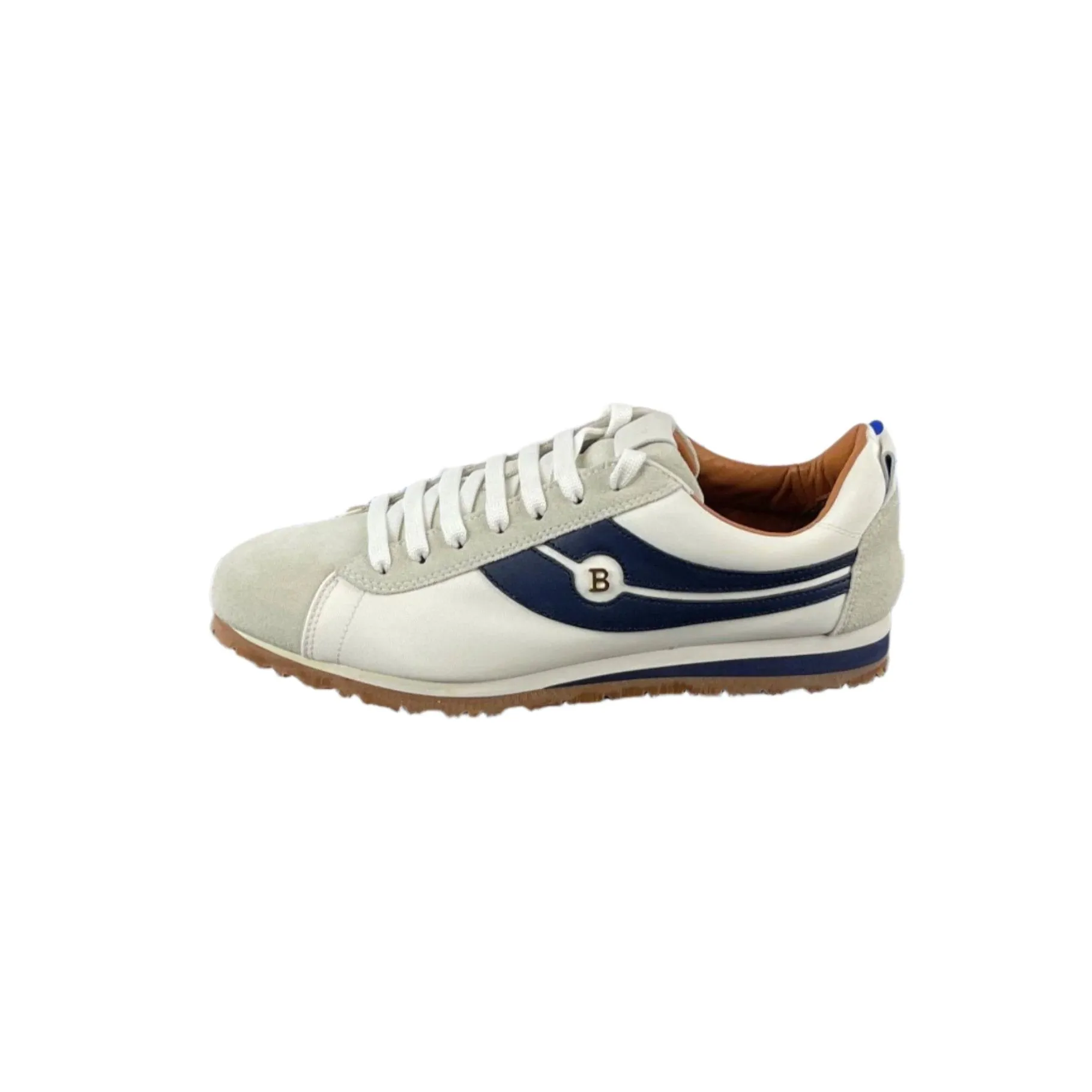 Bally Bredy White/Marine Polyester Sneakers