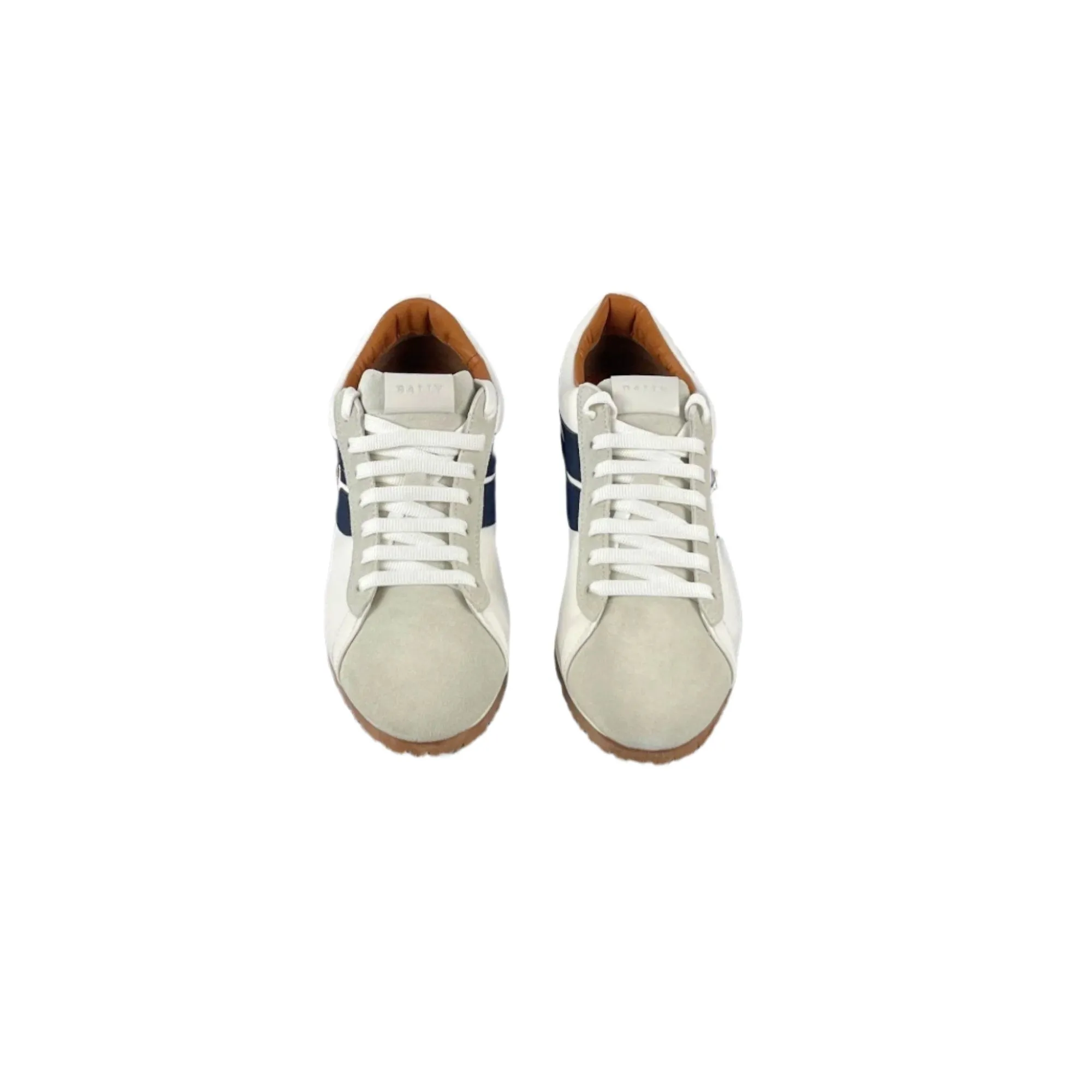 Bally Bredy White/Marine Polyester Sneakers