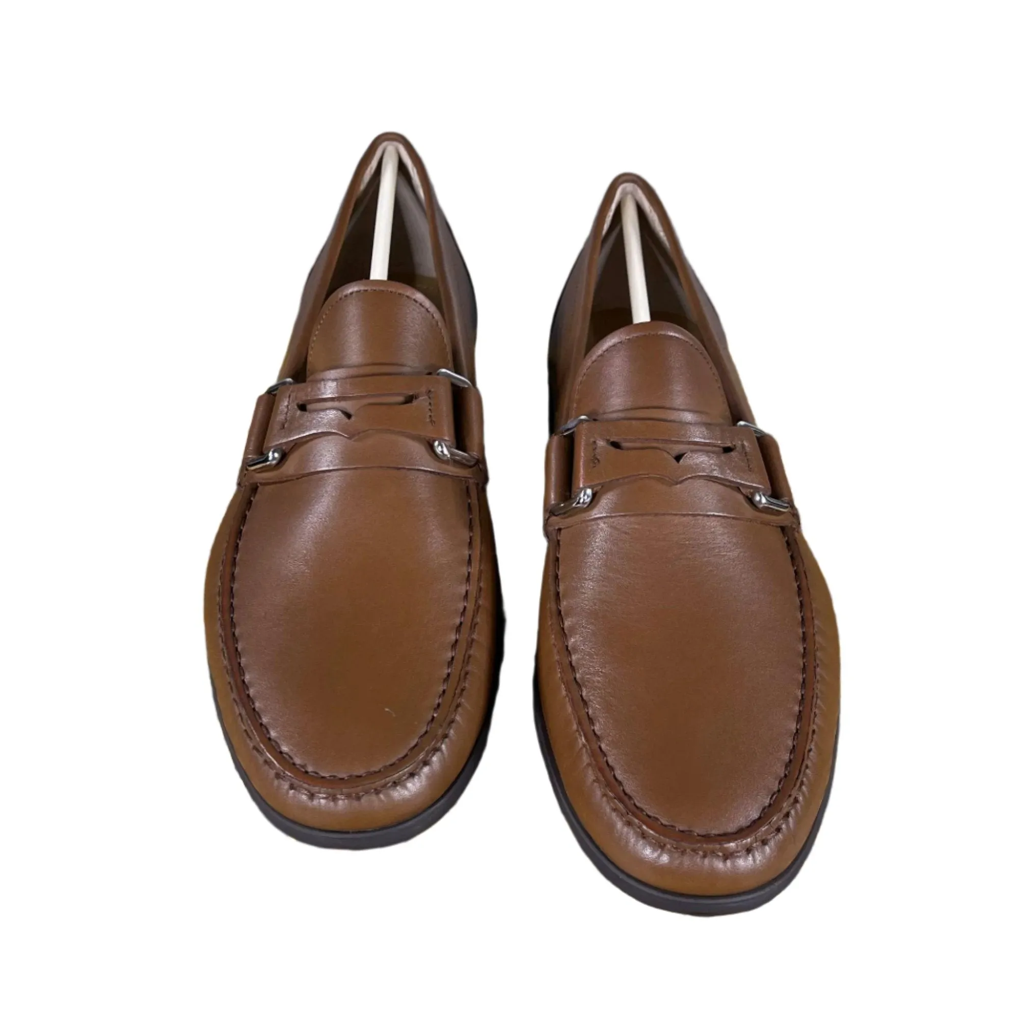 Bally Coniac Tobacco Leather Moccasins