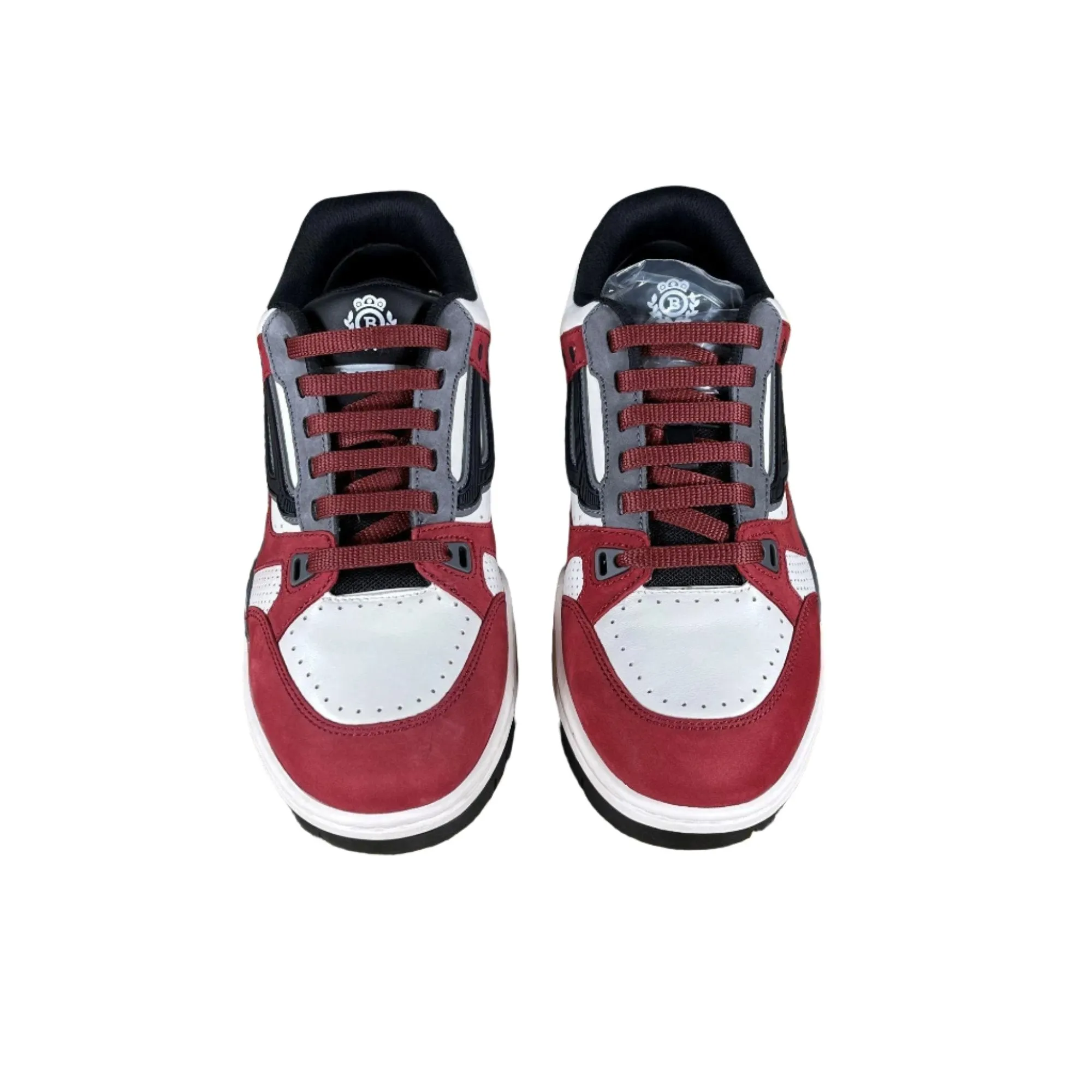 Bally Kuba Red Leather Low Top Sneakers