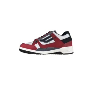 Bally Kuba Red Leather Low Top Sneakers