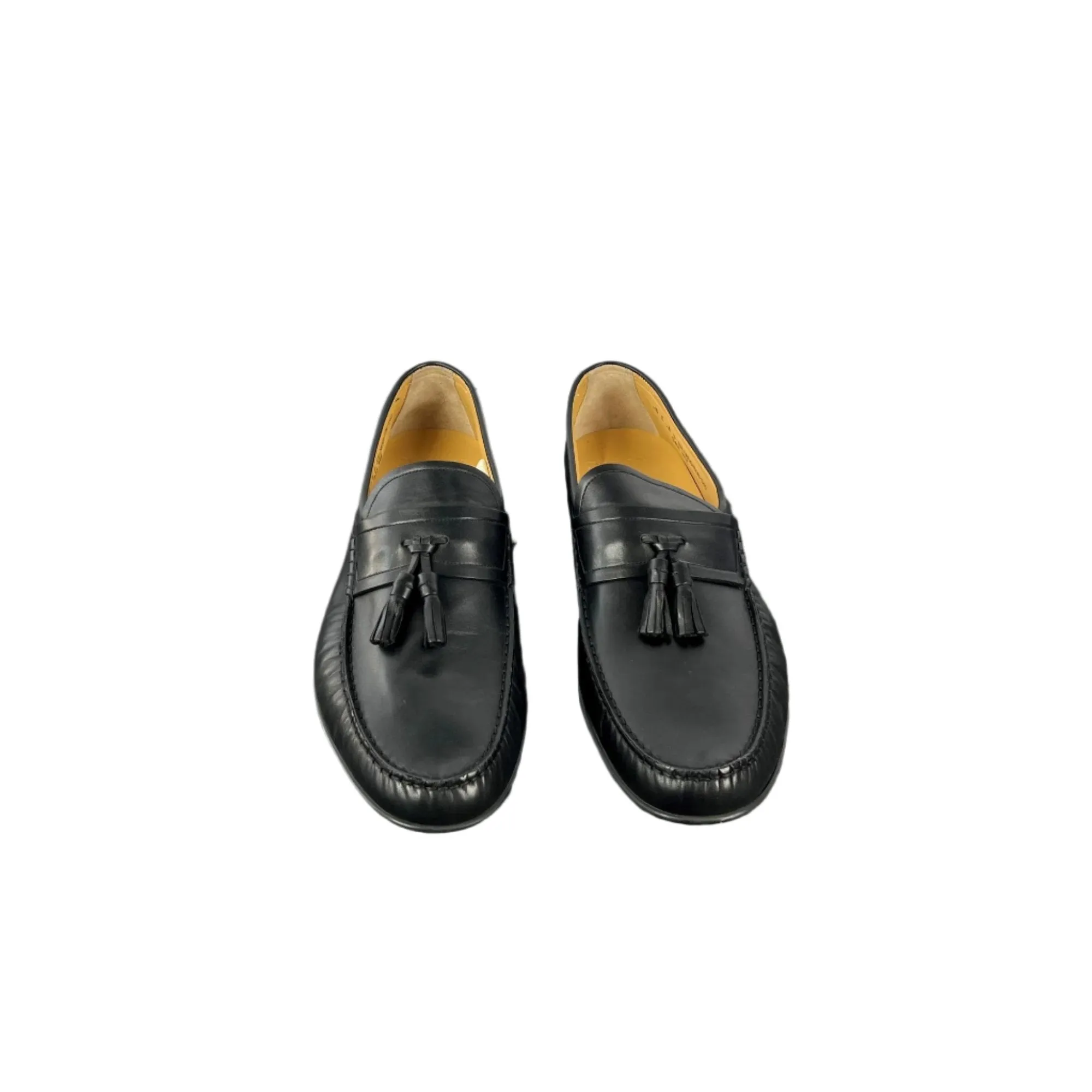 Bally Mens Creighton Black Leather Tassel Loafers