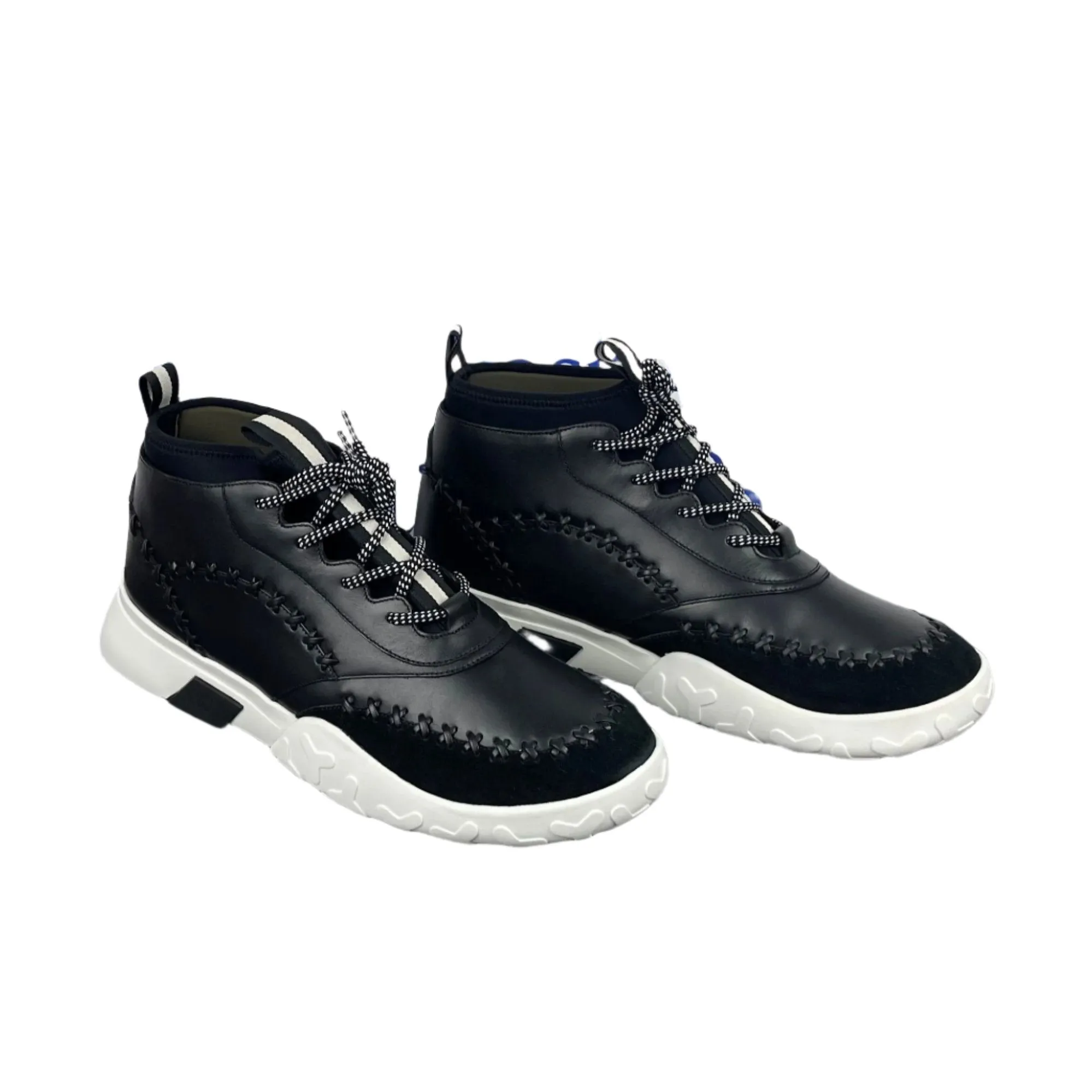 Bally Mens Gregg Black Leather Sneakers