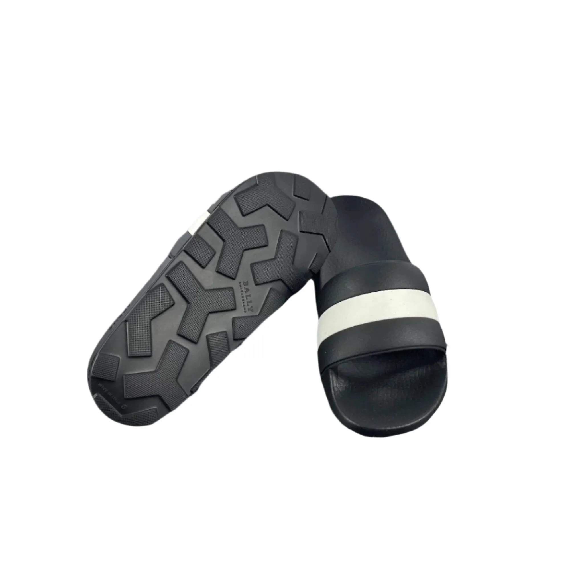 Bally Men's Sleter Black Rubber Sandals