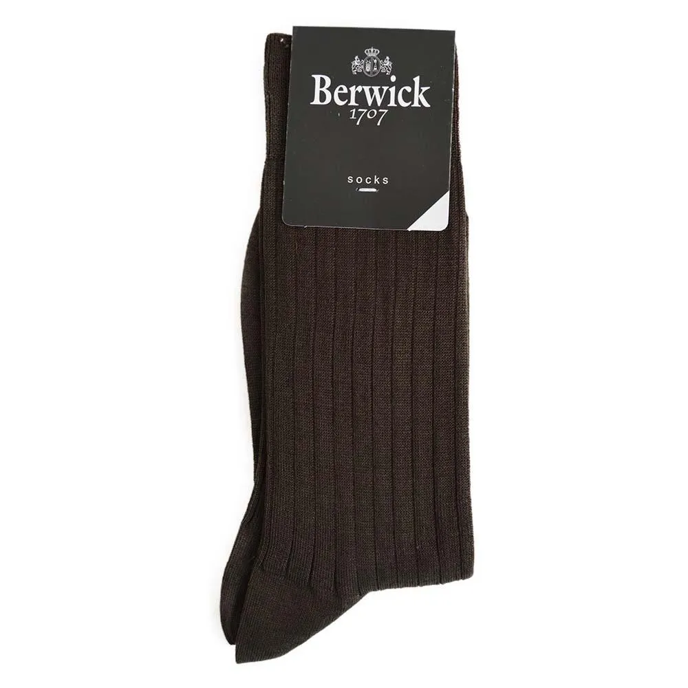 Berwick 1707 Over Calf Cotton Blend Ribbed Socks