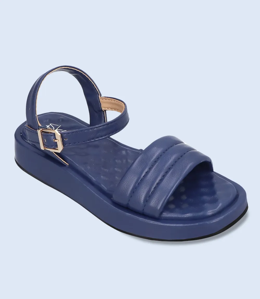 BW8037-NAVY-Women Comfort Sandal