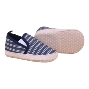 Canvas Slip On Sneakers (Thin Stripes) - Prewalker