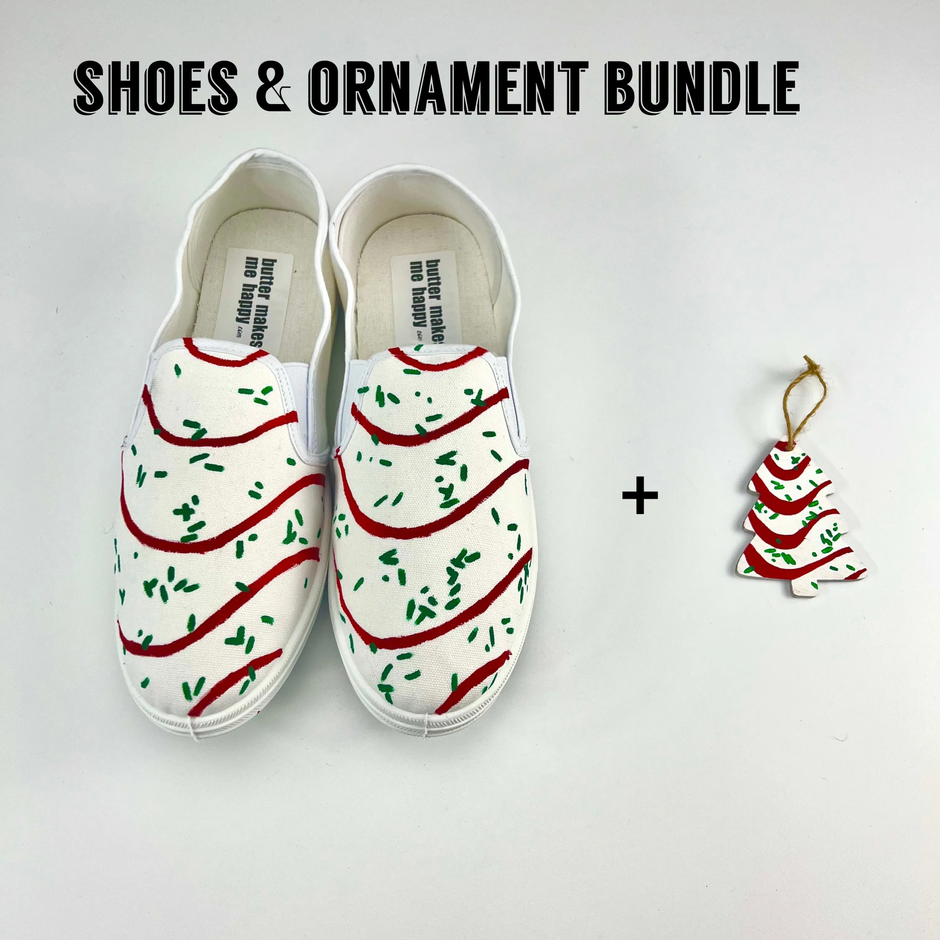 Christmas Cake Shoes