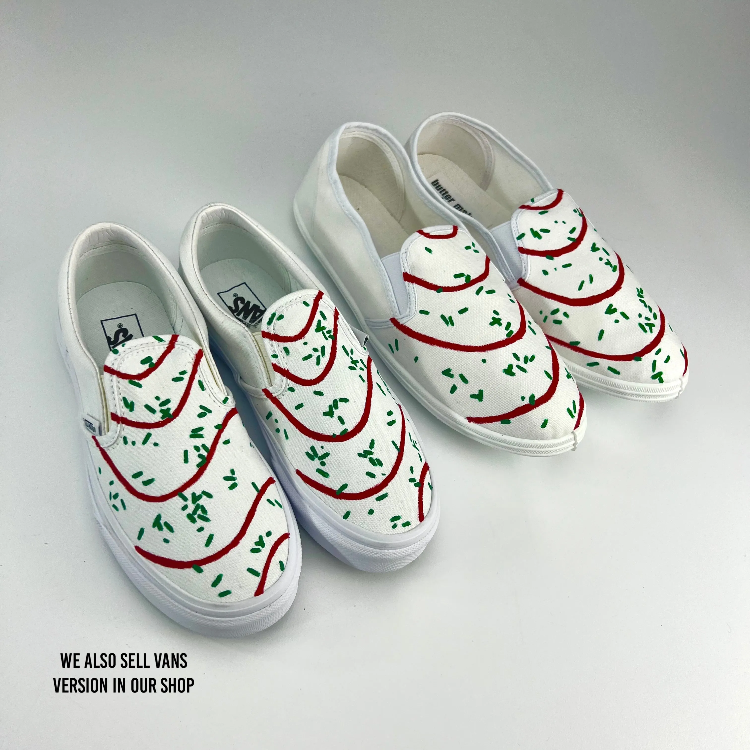 Christmas Cake Shoes