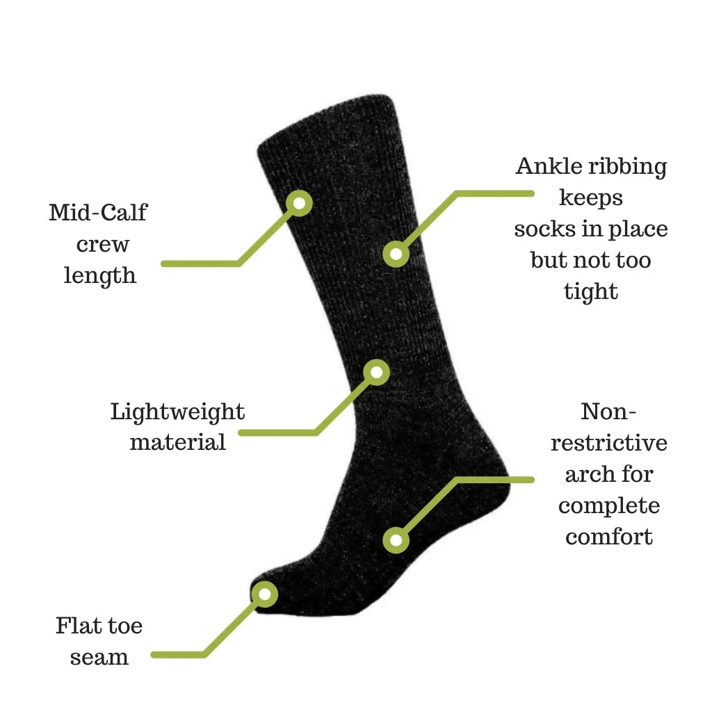 Classic Crew Alpaca Dress Socks