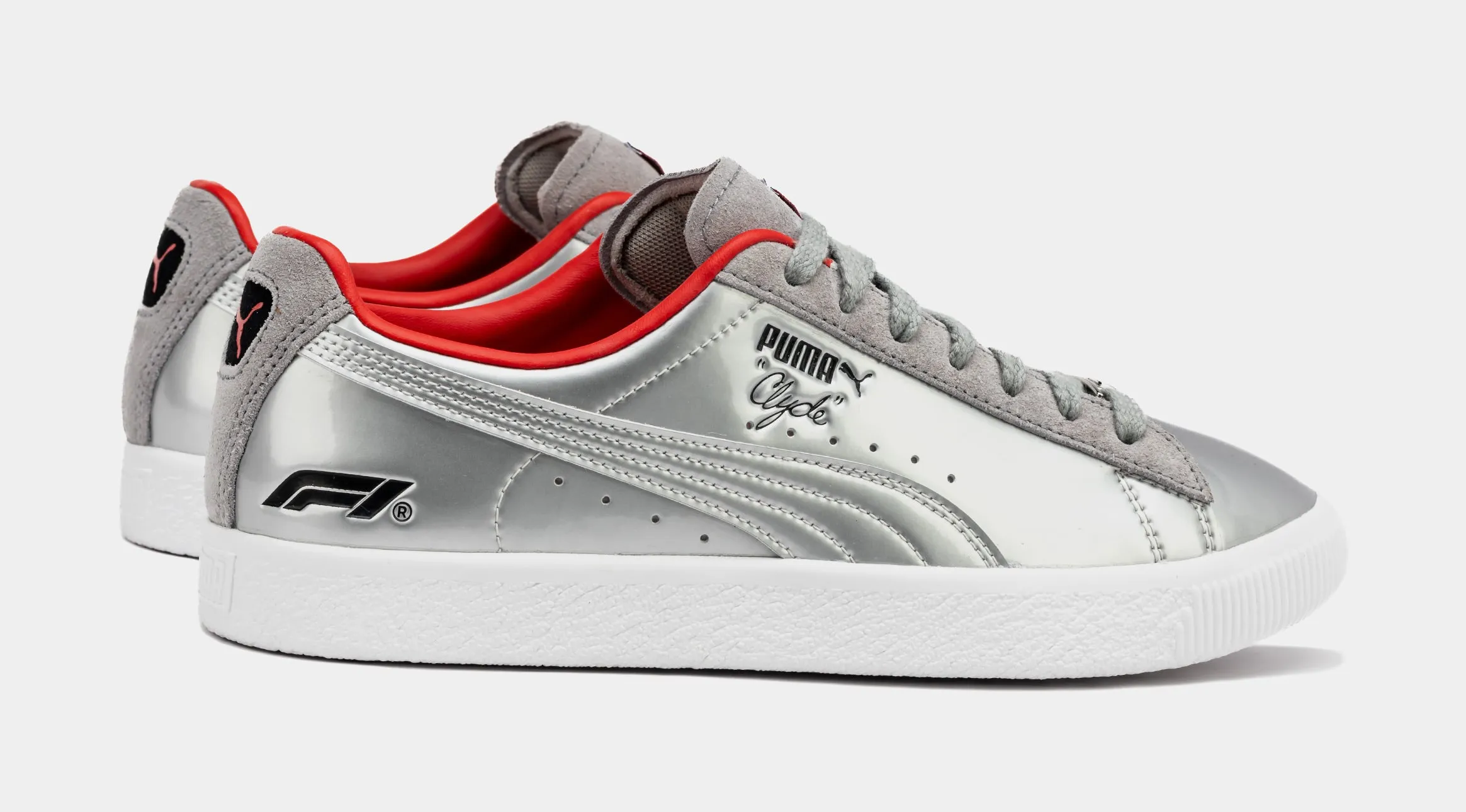 Clyde F1 Vegas Mens Lifestyle Shoes (Silver/Red)