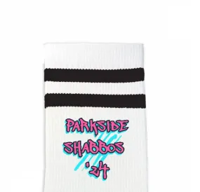 Custom Design Striped Crew Socks - Medium