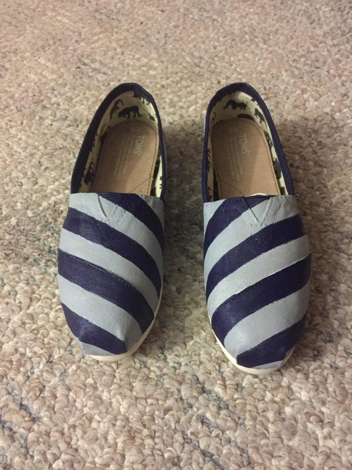 Custom Striped Shoes