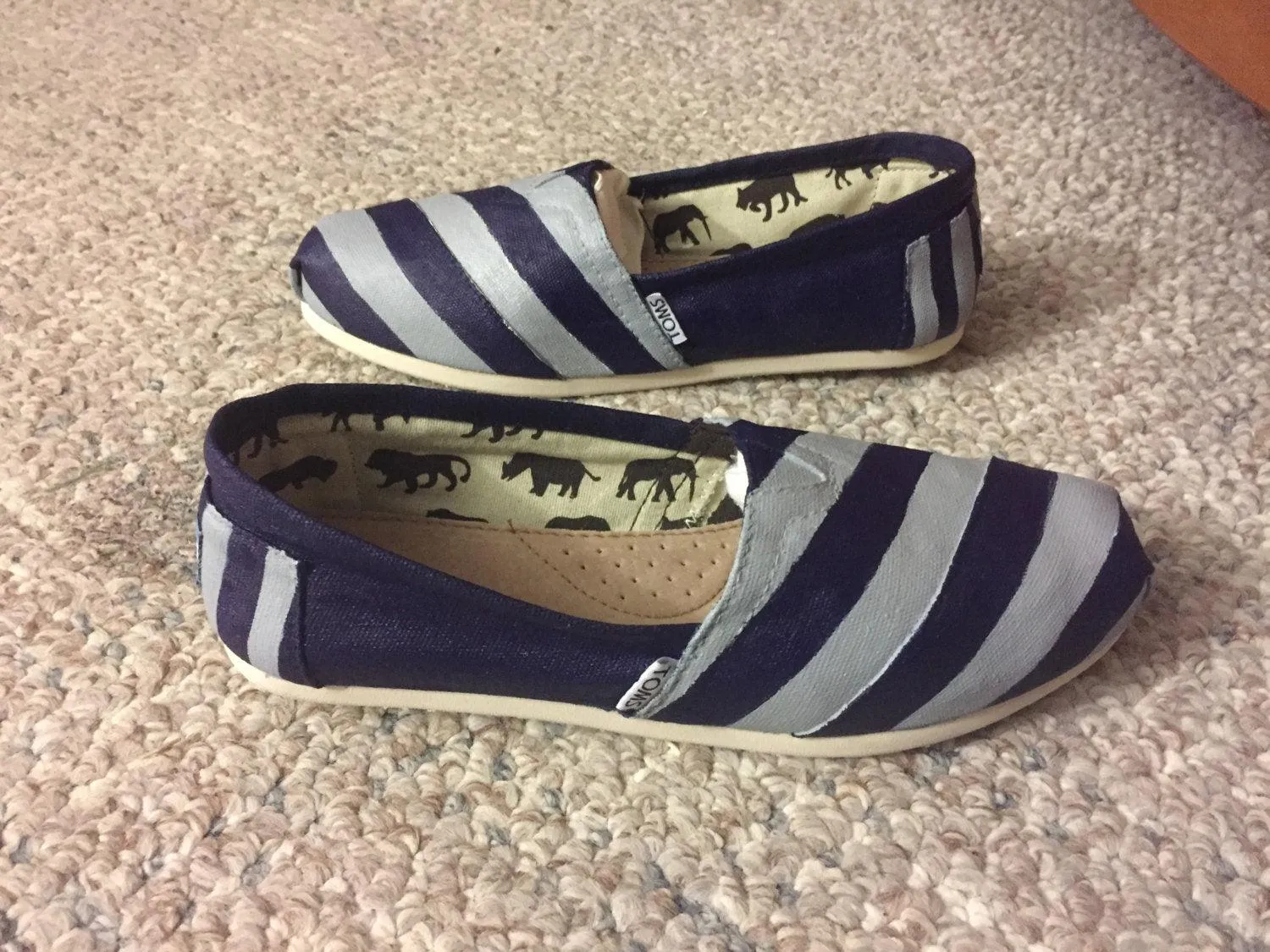 Custom Striped Shoes