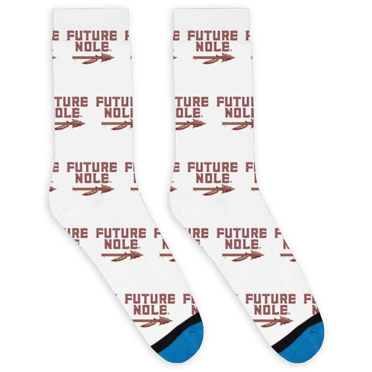 DivvyUp Adult Future Nole Design Socks - White