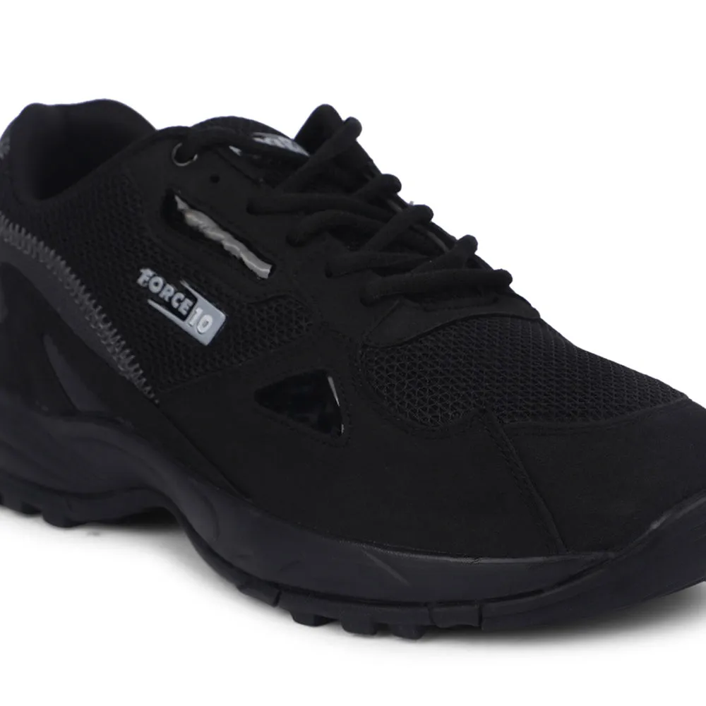 Force 10 By Liberty Men Sports Running Shoes - Black (NORWAY-5)