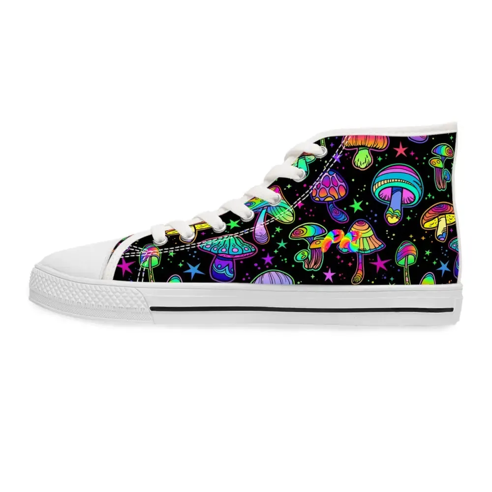 Fungi Dreamscape Rave Canvas High-Tops