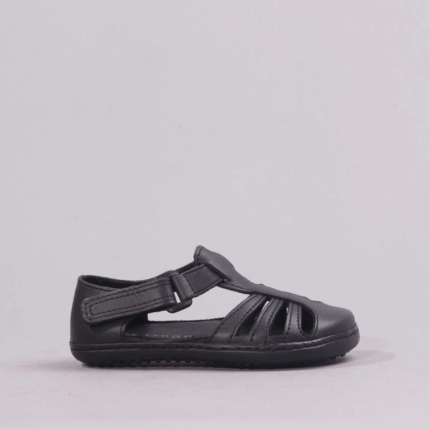 Girls School Sandal in Black Sizes 24 - 27 - 7809