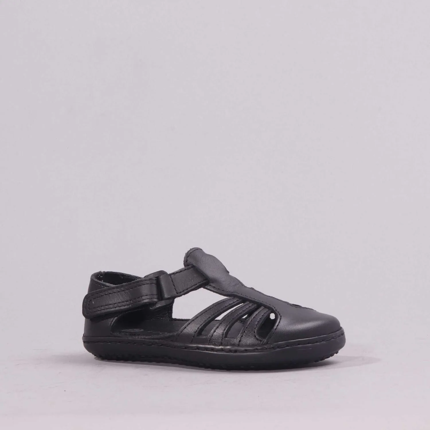 Girls School Sandal in Black Sizes 24 - 27 - 7809