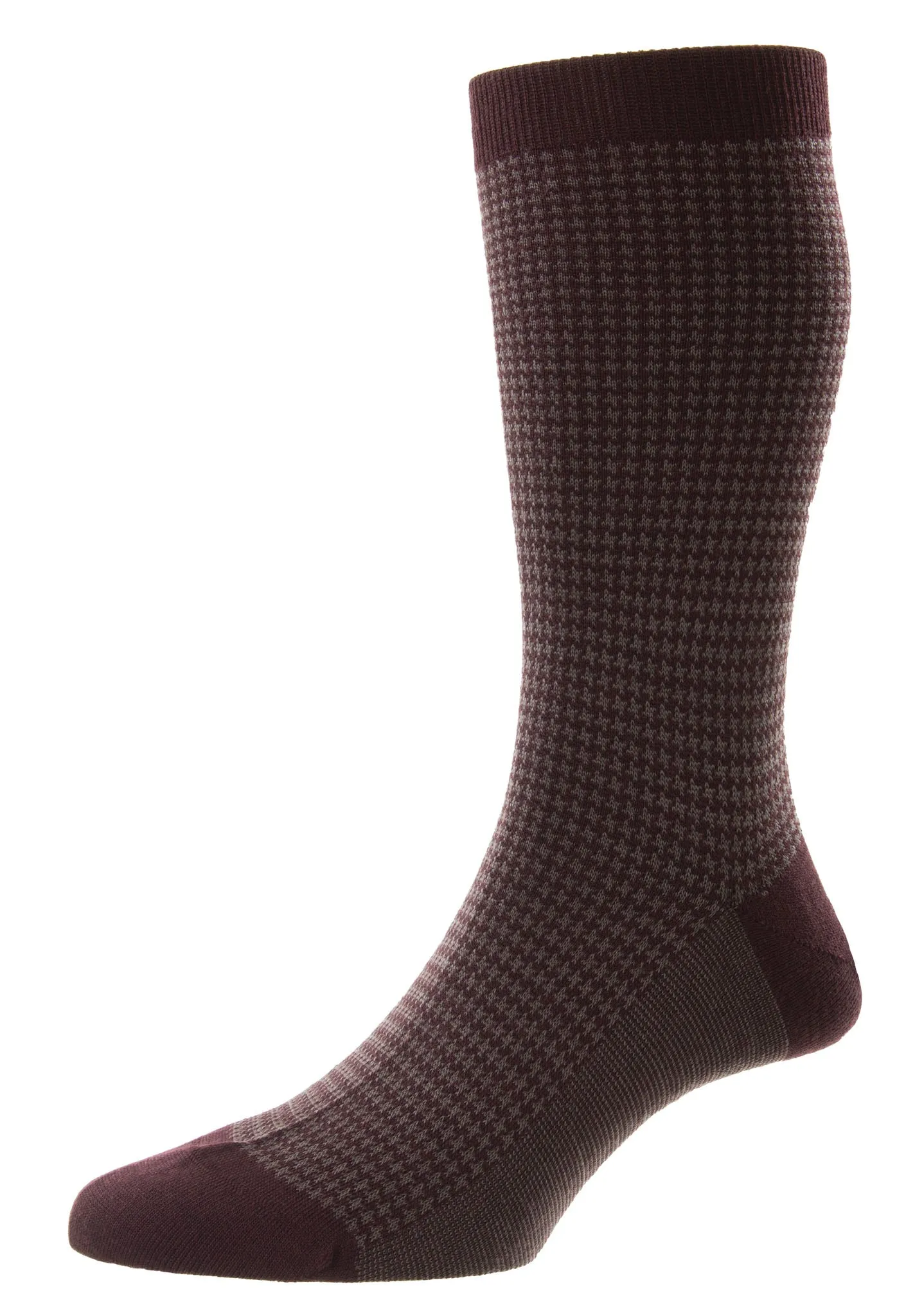 Highbury Houndstooth Merino Wool Men's Socks