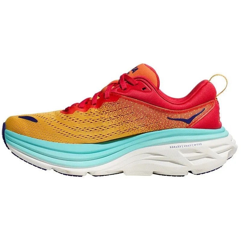 Hoka One One men's running shoe Bondi 8 cerise-orange