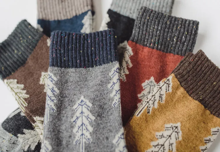 Holiday Special | Wool Socks | Pine Tree (Blue)