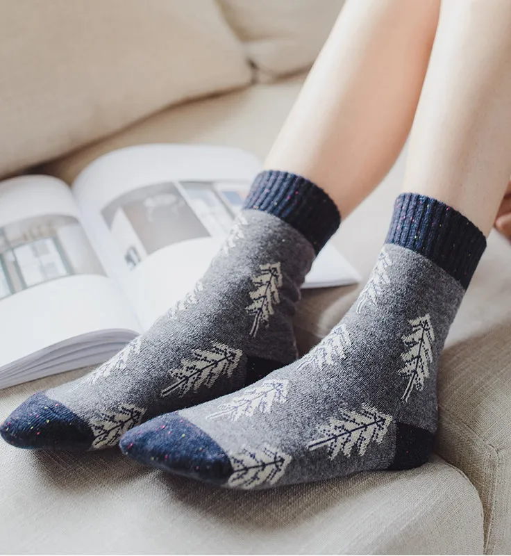 Holiday Special | Wool Socks | Pine Tree (Blue)