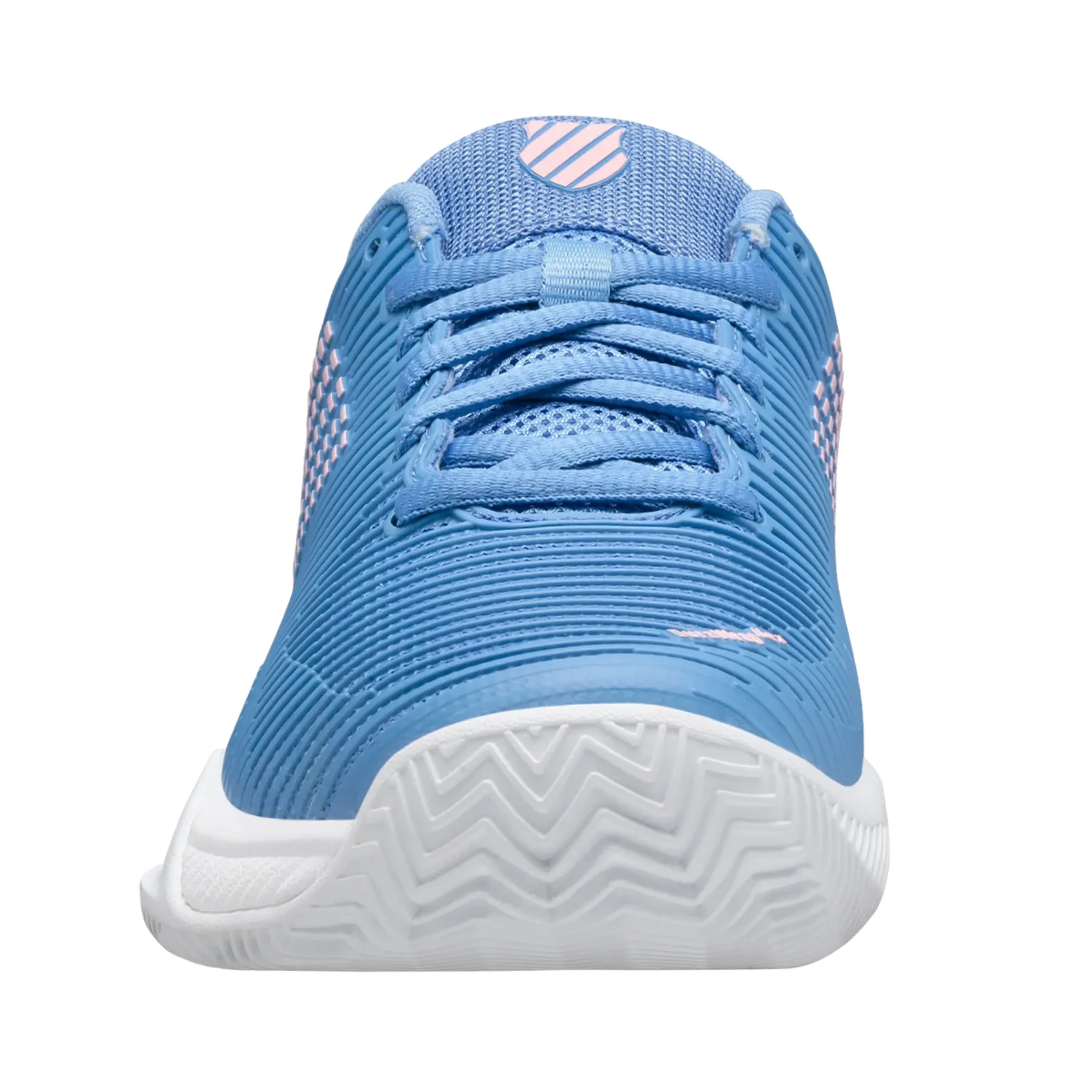 K Swiss Hypercourt Express 2 HB Women Tennis Shoes - Silver Lake Blue/White/Orchid Pink