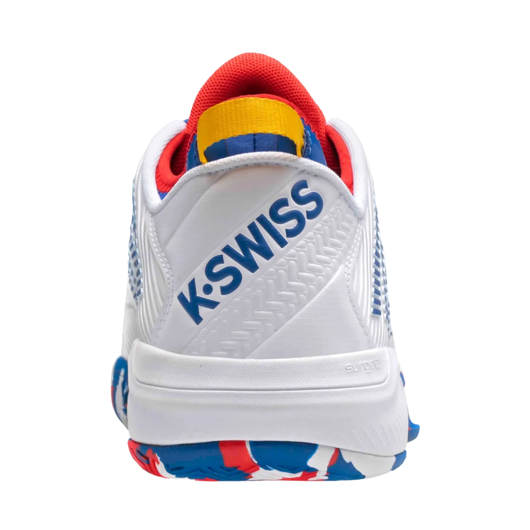 K Swiss Hypercourt Supreme Men Tennis Shoes - White/Classic Blue/Berry Red