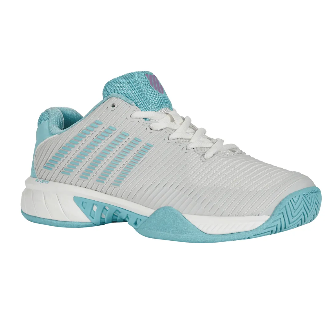 K-Swiss Womens Hypercourt Express 2 Tennis Shoes - Bright White / Blue