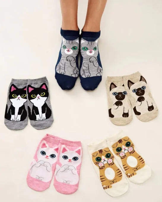 Kawaii Cute Ankle Socks - Turkish Angora