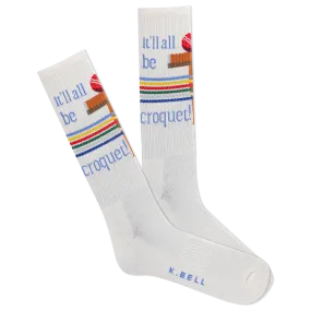 K.Bell Men's It'll Be Croquet Active Crew Sock