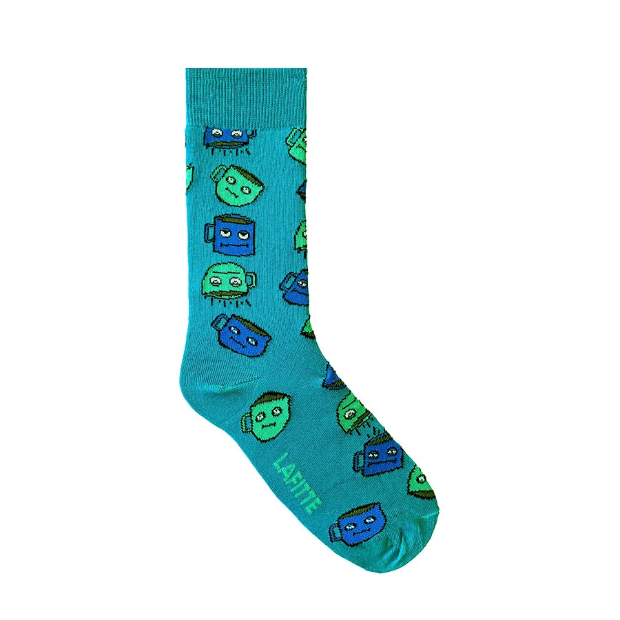 MATTHEW COFFEE SOCKS - BLUE