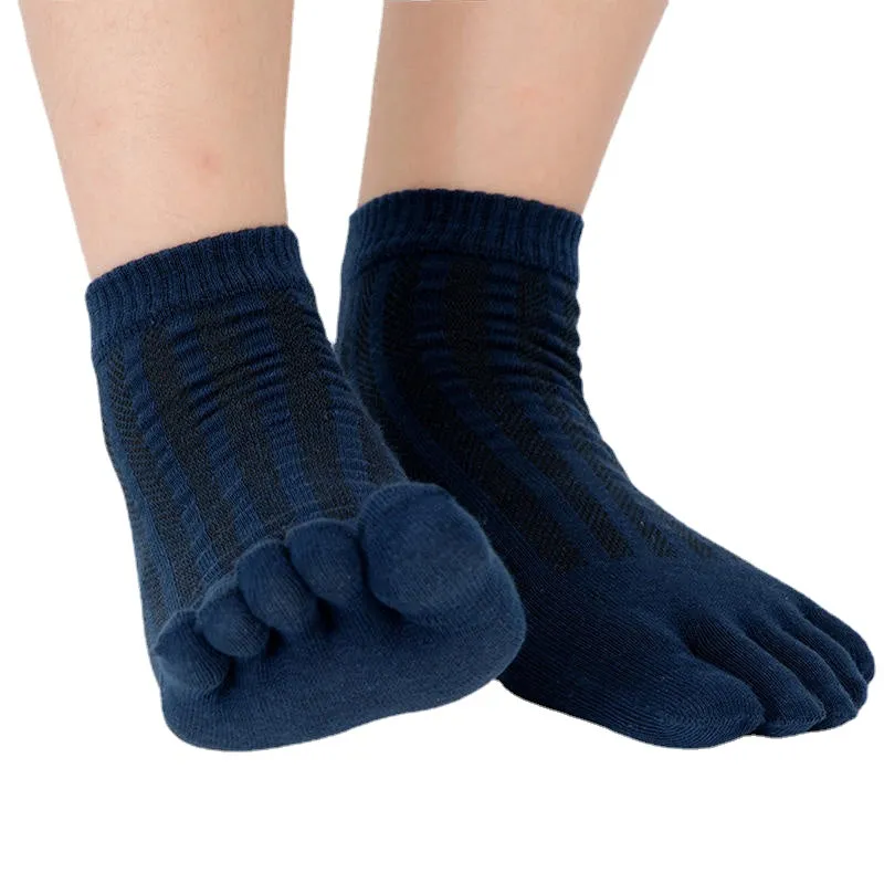 Men Women Breathable Wicking Short Ankle Sock Outdoor Sports Deodorant Five-Finger Socks