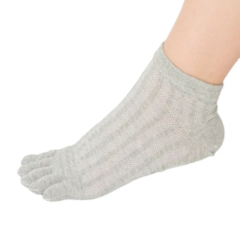 Men Women Breathable Wicking Short Ankle Sock Outdoor Sports Deodorant Five-Finger Socks