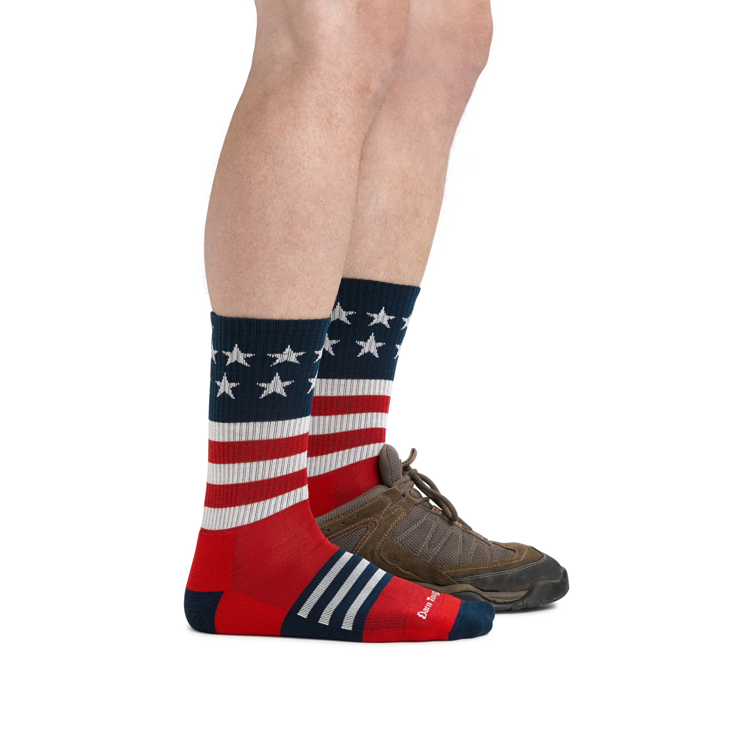 Men's Captain Stripe Micro Crew  Lightweight Hiking Sock