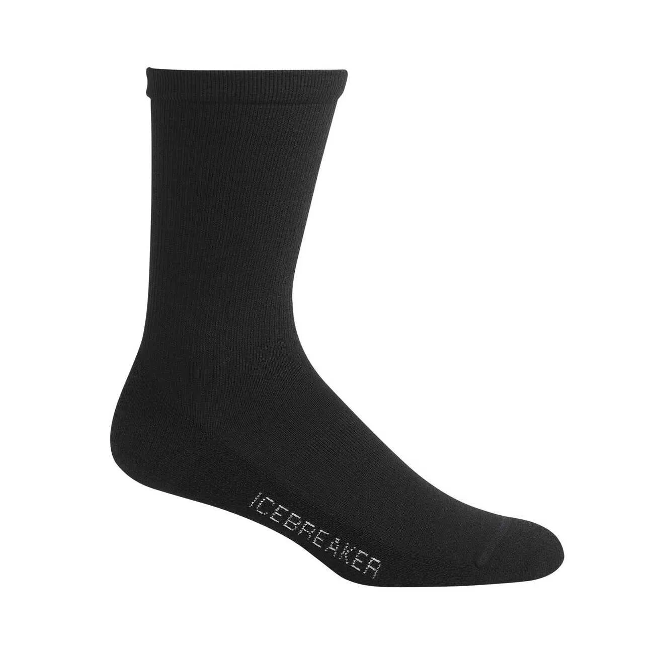 Mens Merino Lifestyle Light Crew - Black