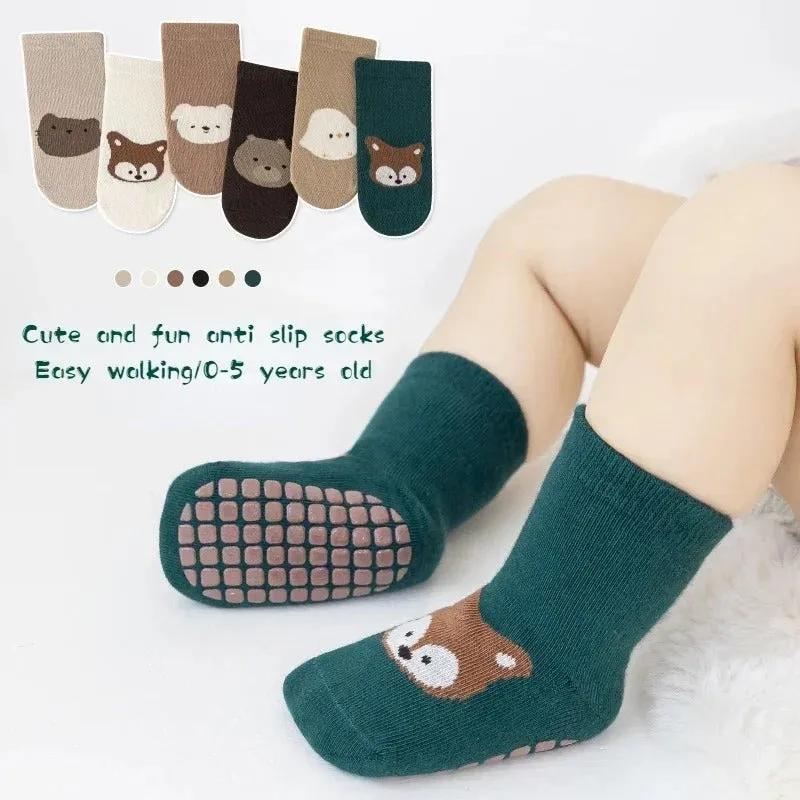 Non-Slip Cotton Footie Socks for Babies